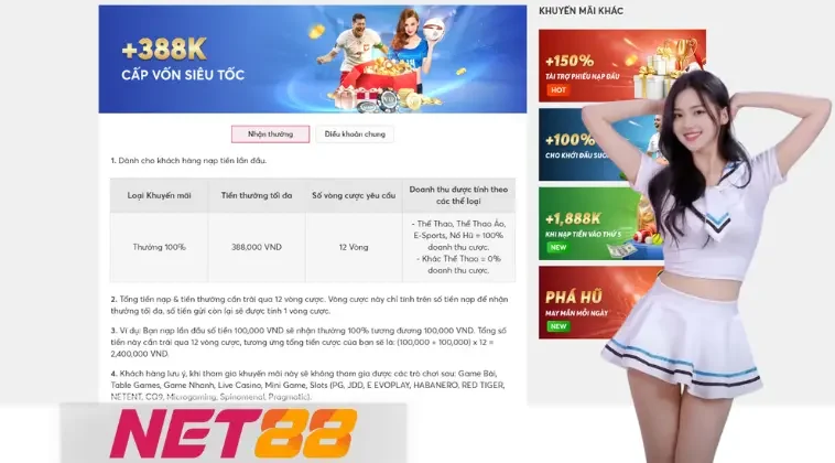 Lợi ích tuyệt vời khi trở thành thành viên của Net88!