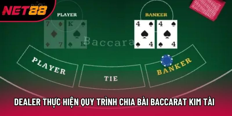 Dealer thực hiện quy trình chia bài Baccarat Kim Tài Dealer thực hiện quy trình chia bài Baccarat Kim Tài