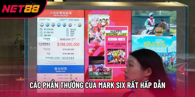 Các phần thưởng của Mark Six rất hấp dẫn Các phần thưởng của Mark Six rất hấp dẫn